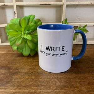 Teacher Gift “Write What’s Your Superpower?”Mug